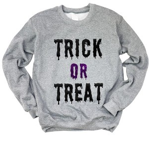Simply Sage Market Women's Graphic Sweatshirt Trick Or Treat Puff Print - 1 of 4