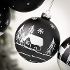 Winter Silhouette Ornament Multicolor 4"H Glass Set of 4 - 2 of 2