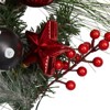 6 Ft Pre-Lit Christmas Garland with Lights for Mantle Table Setting Fireplace, Outdoor Indoor Artificial Garland for Staircase Front Door Porch Home - 2 of 4