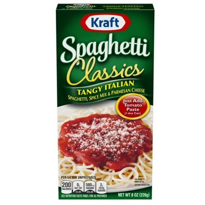 Kraft Spaghetti Classics Tangy Italian Spaghetti, Spices, & Parmesean Cheese (Pack of 2)