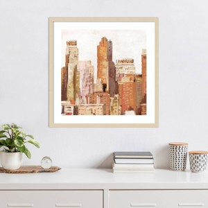 Amanti Art All About City II by Jennifer Gardner Wood Framed Wall Art Print - 1 of 4