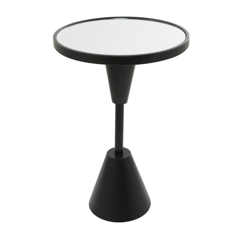 Contemporary Metal Mirrored Accent Table Black - Olivia &#38; May, 5 of 6
