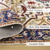 Kumasinova Vintage Boho Area Rug, Washable Rug with Floral Pattern, Faux Cashmere Living Room Rug, Non-Slip Rugs, Stain-Resistant Door Mat - 3 of 4