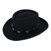 Kenny K Men's Australian Wool Felt Gambler Hat with Concho Hatband - 2 of 4