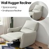 Wall Hugger Recliner Power Recliner Chair Nursery Glider Single Sofa Accent Chair Leisure Lounge Chair - ModernLuxe - 4 of 4