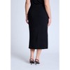 ELOQUII Women's Plus Size Twist Skirt With Slit - 4 of 4