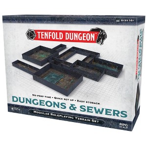 Tenfold Dungeon: Dungeons & Sewers - Modular Roleplaying Terrain Set - 1 of 4