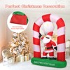 Tangkula 7.5 FT Inflatable Santa Claus Archway Santa Christmas Decorations - 2 of 4