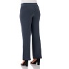 Rekucci Women’s Travel in Style Curvy Fit Soft Knit Straight Leg  Pants – Pull-On Business Casual Lounge Wear - 3 of 4