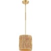 Saija 9" Pendant - PND4189 - Natural/Gold - Safavieh - 2 of 4