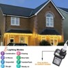 Itopfox 32.8 ft 400 LED Waterproof Icicle Curtain String Lights 8 Lighting Modes Memory Function for Indoor Outdoor Holiday Party 1 Pack - 3 of 4
