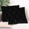 Unique Bargains Shaggy Plush Faux Fur Throw Patterned Pillow Covers 2 Pcs - 2 of 4