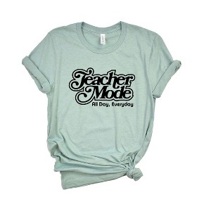Simply Sage Market Women's Teacher Mode Everyday Short Sleeve Graphic Tee - 1 of 4
