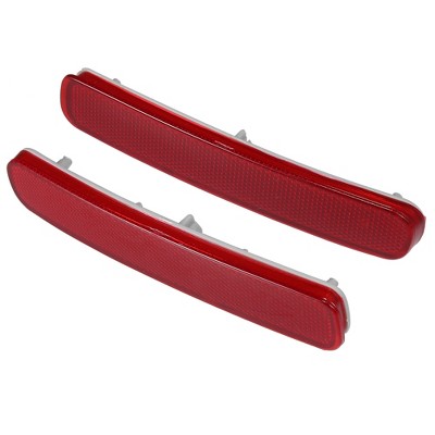 Unique Bargains Rear Bumper Reflector Light 81920-0E021 81910-0E041 for Toyota Highlander 2011-2013 Left Right Side Red 1 Pair
