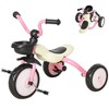 Qaba 3 Wheel Foldable Kids Tricycle Walking Toddler Bike for for 3-5 Year-old Boys & Girls Pink - image 4 of 4