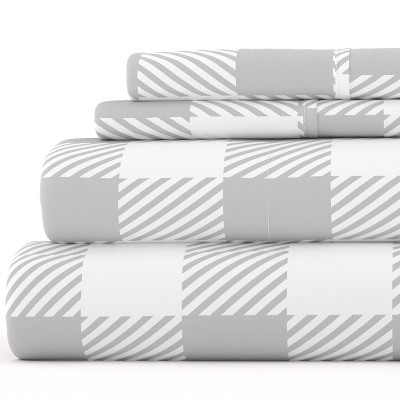 Stripes & Dots Patterns 4PC Sheet Set - Extra Soft, Easy Care - Becky Cameron