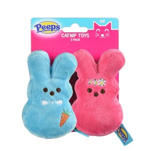 Peeps Cat Toy - Pink/Blue - 2pk - 1 of 3