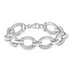 Ross-Simons Italian Rhodium-Plated Link Bracelet : Target