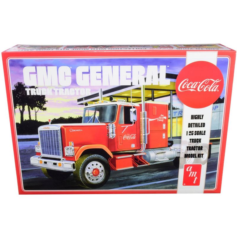 Skill 3 Model Kit GMC General Truck Tractor "Coca-Cola" 1/25 Scale Model by AMT, 1 of 4