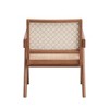 Simple Relax Rattan and Wood Accent Chair in Natural - 4 of 4