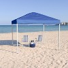 Emma and Oliver 8'x8'  Weather Resistant, UV Coated Pop Up Canopy Tent with Reinforced Corners, Height Adjustable Frame and Carry Bag - image 2 of 4