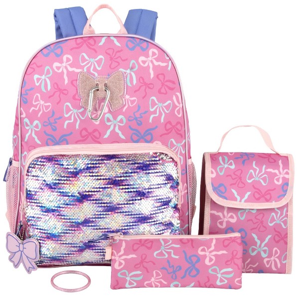 Mochila escolar Trail maker de 16.5 pulgadas para niños y niñas, set de 6 en 1 4