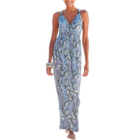 LASCANA Women's Paisley Print Maxi Dress Paisley - image 1 of 4