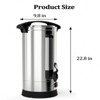 COZONY Coffee Urn, Commercial Coffee Maker/Hot Water Urn, 10/16L Food-Grade Stainless Steel - 2 of 4