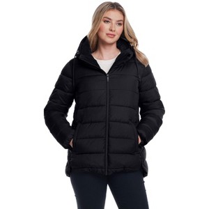 Weatherproof Women's Hooded Puffer With Cozy Pile - 1 of 4