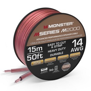 Monster M-Series Speaker Wire: Advanced Performance Speaker Cable Spool with Oxygen-Free Copper Speaker Wire Construction - 1 of 4
