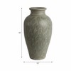 Pottery Terracotta Vase - Glam Modern Decorative Accent Vessel - Decorative Vase for Home Office Bedroom Living Room Décor - 3 of 4