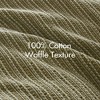 Lyngins Waffle Texture Comforter Set – 100% Cotton Bedding Set, Oversized Comforter & 2 Shams, All-Season Quilt Bedding Set, OEKO-TEX Certified - 3 of 4