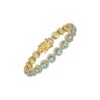 Ivy Sharpe 14K Gold Over Brass Simulated Gemstone Bracelet - 3 of 3
