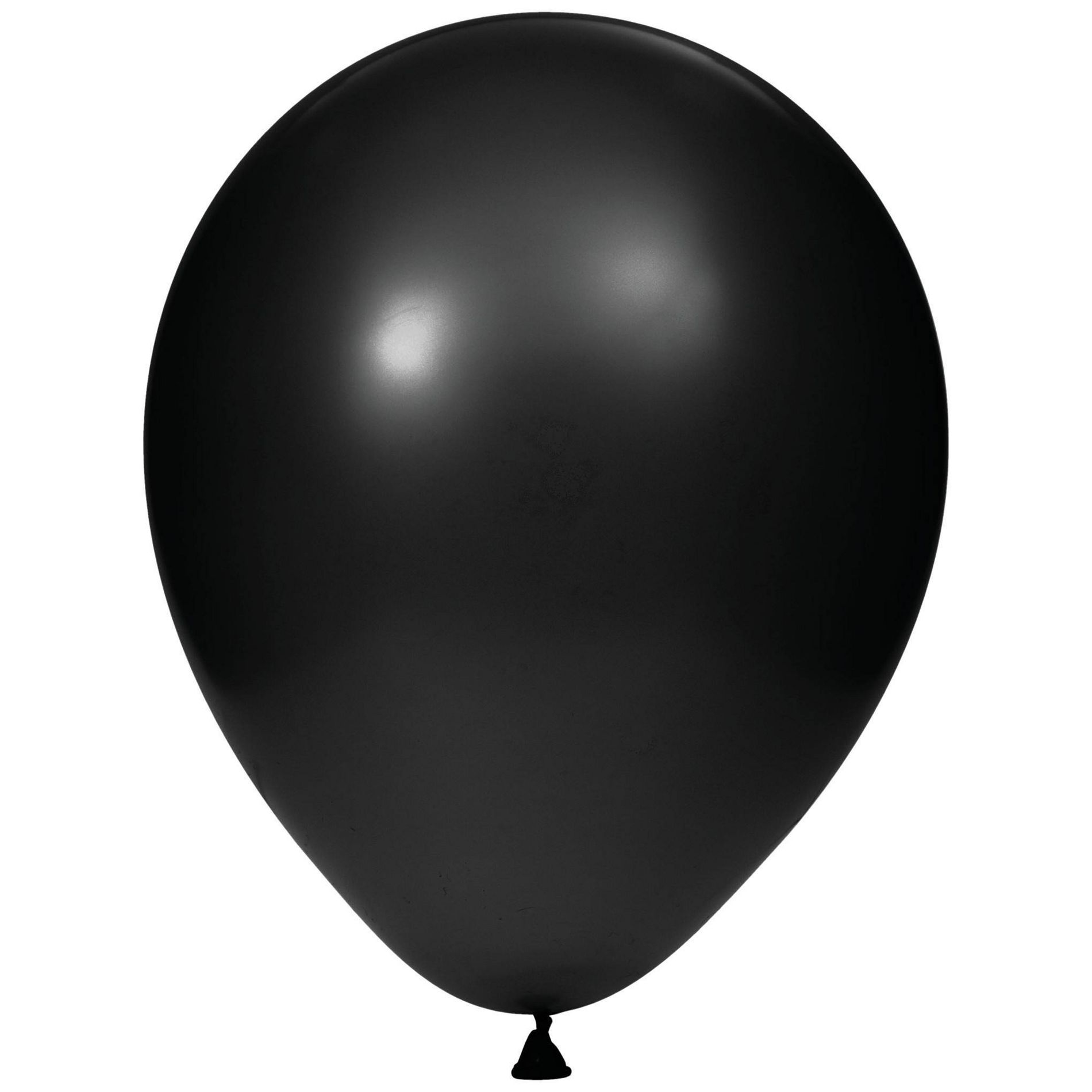 75ct Latex Balloon Black: Creative Converting, 12" Party Balloons, Birthday Decor, 75 Pack