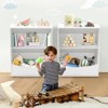 Kids Bookshelf,Book Storage Organizer,2-Tier Kids Bookcase with Open Compartments for Bedroom,Livingroom,Playroom - 4 of 4