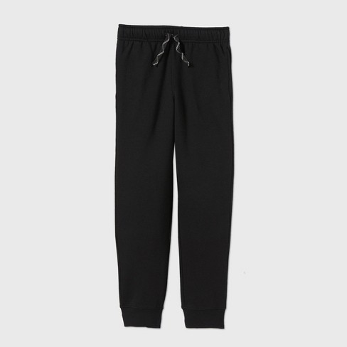 Girls' Cozy Jogger Pants - Cat & Jack™ Solid Black XL