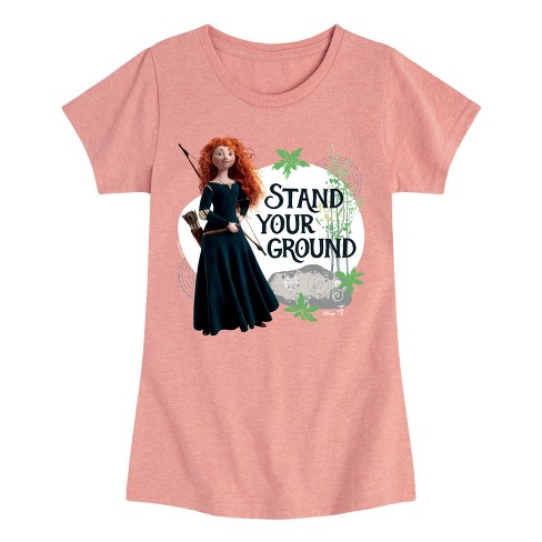 Girls Disney Brave Merida Stand Your Ground Fitted Short Sleeve Graphic T shirt Target