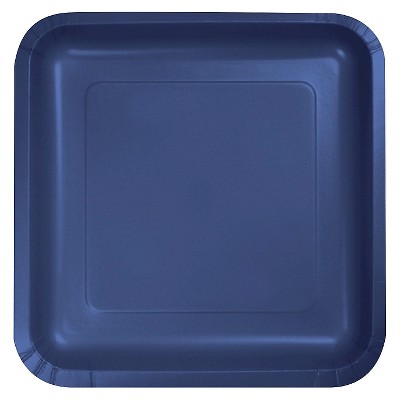 Navy Blue 7" Dessert Plates - 18ct