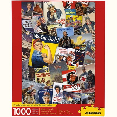 Aquarius Puzzles Smithsonian War Posters 1000 Piece Jigsaw