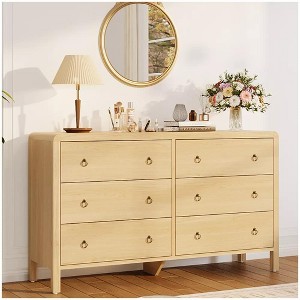 Dresser for Bedroom, Drawer Dresser with Storage Freestanding, Wooden Closet Storage Chest for Living Room, Bedroom, Entryway - 1 of 2