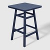 WestinTrends Malibu 30" All Weather HDPE Outdoor Patio Square Counter Height Bistro Table with Umbrella Hole - 4 of 4