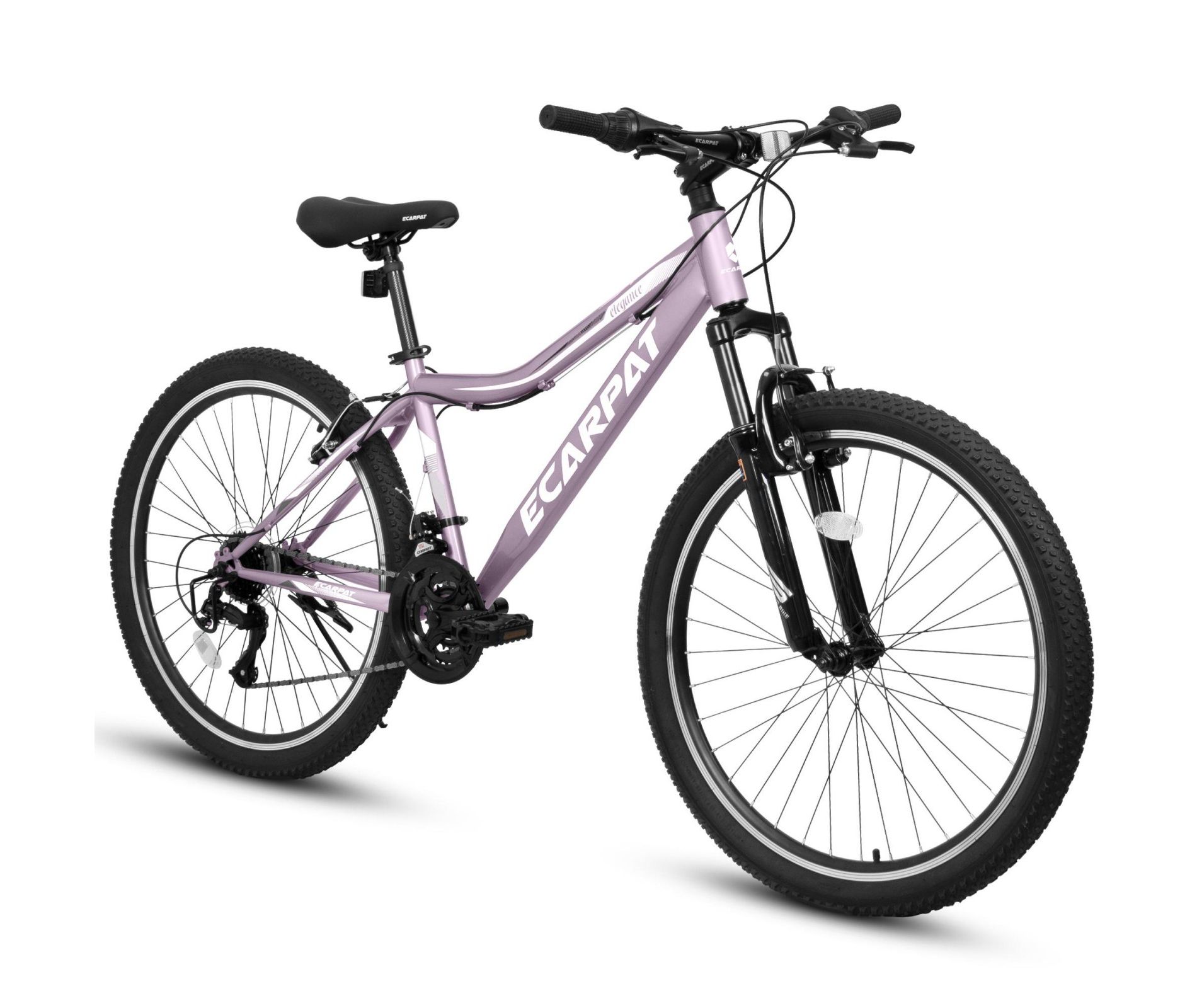 INFURNIC Bicycles 26 Inch Mountain Bike with 21 Speeds and Dual Disc Brakes for Women and Teens, Purple, 69"*27"*39"