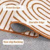 Modern Rug Runners for Hallways, Abstract Kitchen Runner Rugs Non Slip Bath Runner, Rainbow Washable Runners Rug - 4 of 4