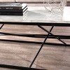 Arendale Faux Marble Coffee Table Matte Black - Aiden Lane - image 2 of 4