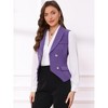 INSPIRE CHIC Women's Lapel Collar Dressy Versatile Racerback Waistcoat Suit Vest - 3 of 4