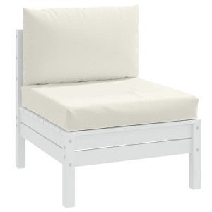 vidaXL Pallet Cushions 2 pcs Melange Cream Fabric - 1 of 4