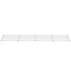 vidaXL Door Canopy Gray and Transparent 155.9"x35.4" Polycarbonate - 3 of 4
