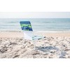 Caribbean Joe Folding Outdoor Portable Beach Chair - Blue/Yellow Stripes - 4 of 4