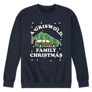 Men's - National Lampoon - Christmas Vacation Griswold Family Graphic Fleece Sweatshirt - 1 of 4