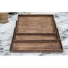 HomeRoots Set of Three Brown Wood Nesting Serving Trays - 2 of 4